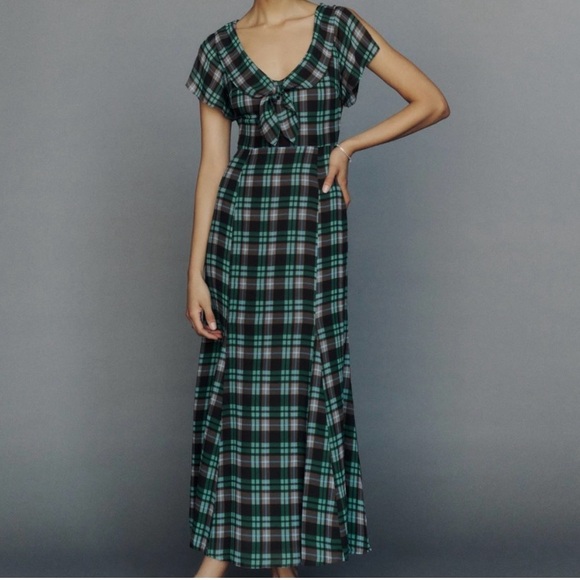 REFORMATION Plaid Dress - Picture 1 of 3
